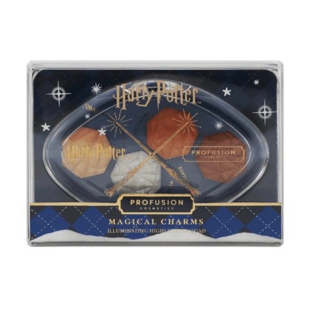 Harry Potter Eyeshadow Set Magical Charms Illuminating Highlighter Quad Sealed